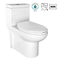 Amerikanische Standard-Cosette Dual Flush Elongated One-Stück-Toilette im Weiß Gpf 1,28